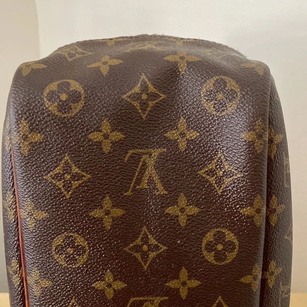 Authentic Vintage Louis Vuitton Monogram Deauville Bag, Poignant & Name Tag